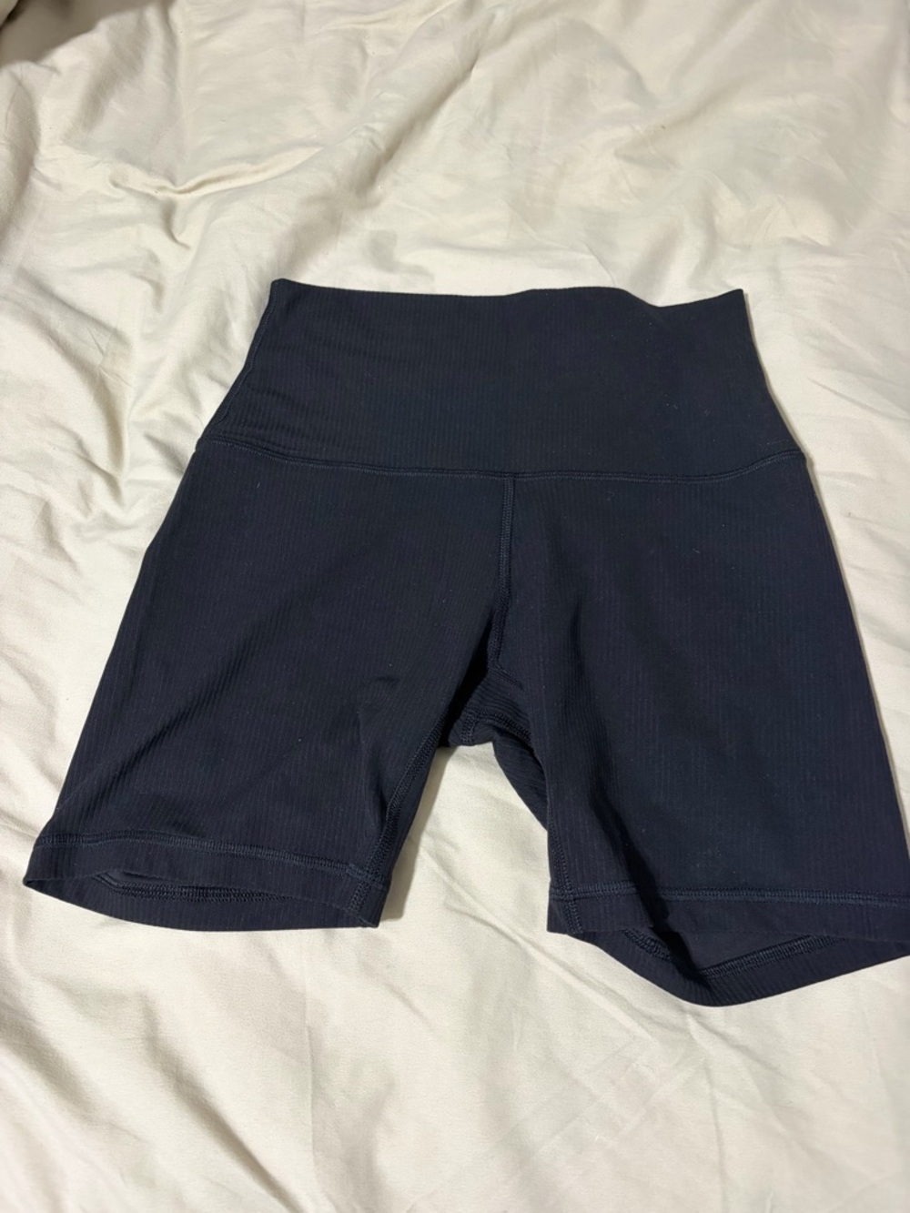 lululemon athletica Align Ribbed High-Rise Bike Shorts - Black